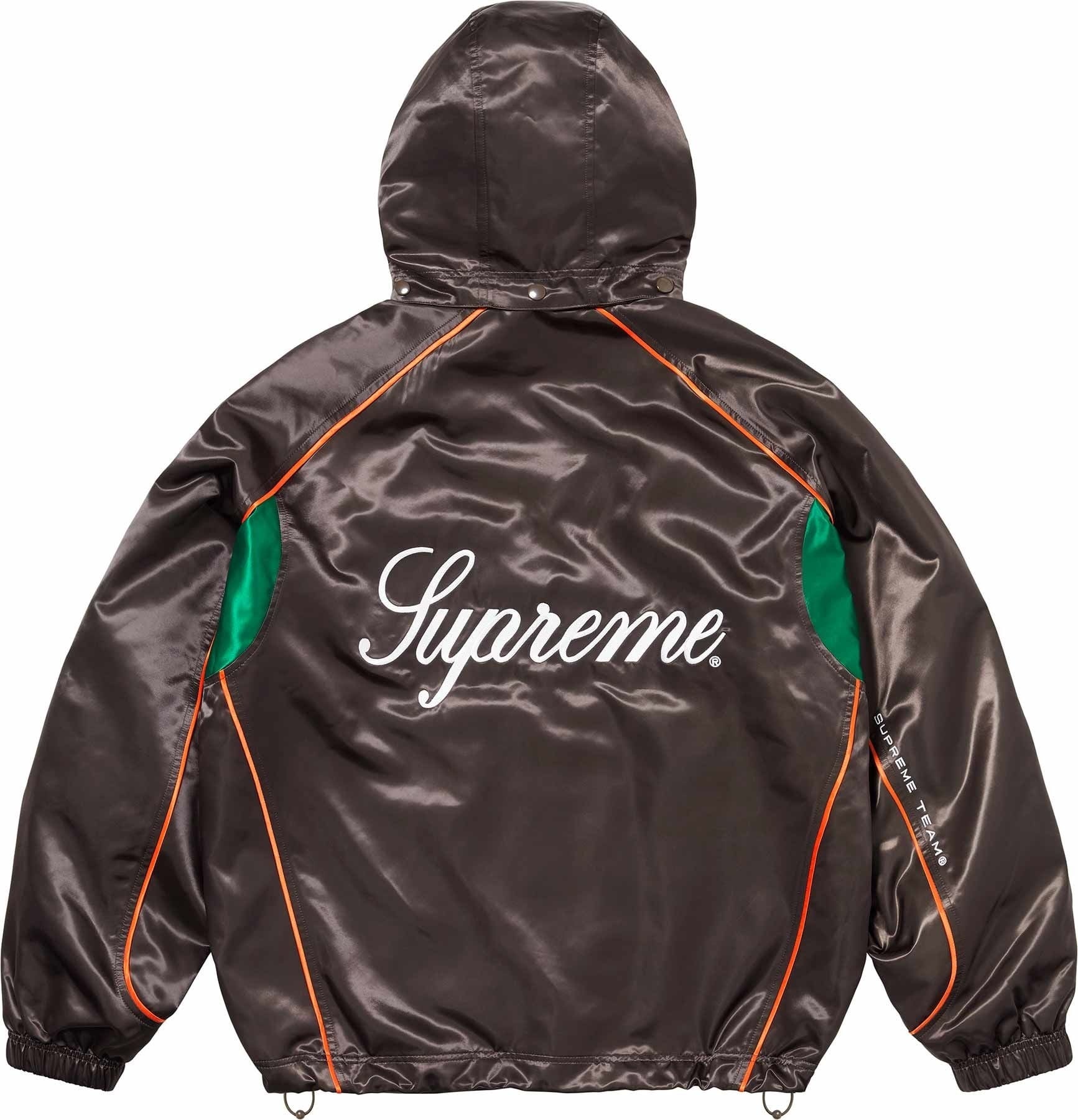 Satin Hooded Track Jacket view 25